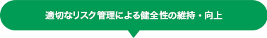 適切なリスク管理による健全性の維持・向上